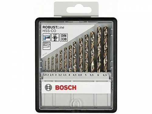 Набор сверл 13 шт HSS-G Robust line Набор сверл 13 шт HSS-G Robust line