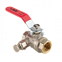 Кран шаровой MVI  1/2" FF с дренажом и воздухоотводчиком (6/48) BV.830.04