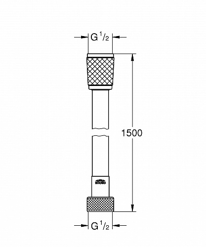 Шланг душевой Grohe "Relexaflex" 1500мм 45973001