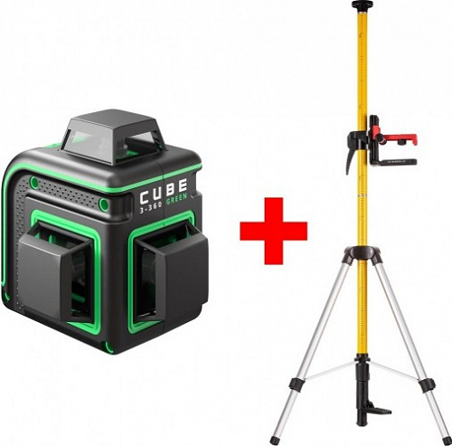 Нивелир лазерный ADA Cube 3-360 Basic Edition + штатив А00679