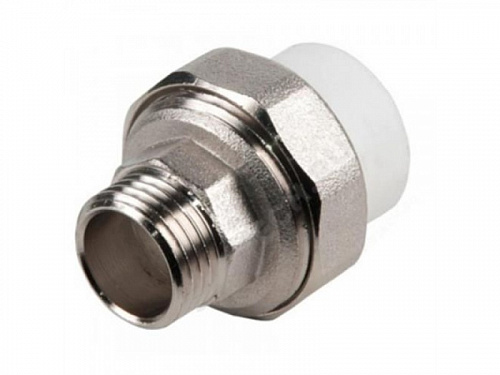 Муфта разъемная Valfex PP-R НР 20мм х 3/4" серая (25/175) 10156120Г Муфта разъемная Valfex PP-R НР 20мм х 3/4" серая (25/175) 10156120Г
