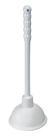 Вантуз белый Ø 136мм с пластиковой ручкой h=319 мм Супримпласт (1VN136R319_0202)