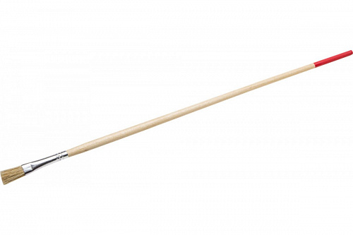 Кисть круглая тонкая STAYER, светлая натуральная щетина, деревянная ручка, №10х11мм 0124-10