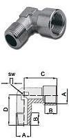 Уголок В-Н 1/4" 1250/2 GAV 23964