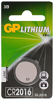 Батарейка GP Lithium CR2016 BP1 (1шт)