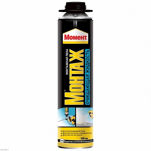 Очиститель монтажной пены 500мл Henkel 624104 Очиститель монтажной пены 500мл Henkel 624104