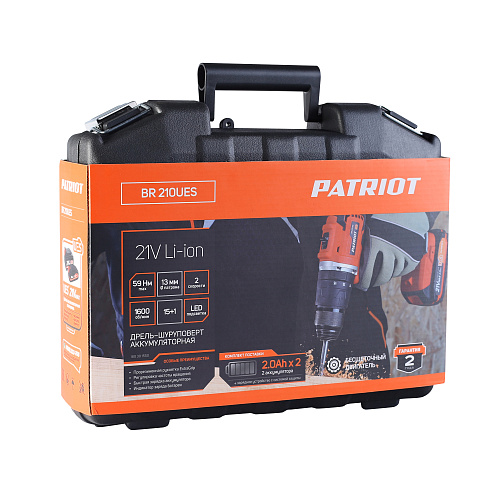 Шуруповерт аккумуляторный PATRIOT BR 210Li 180301550