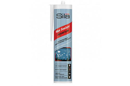 Герметик силикон для аквариумов черный 280мл Sila (SSAQBL029)