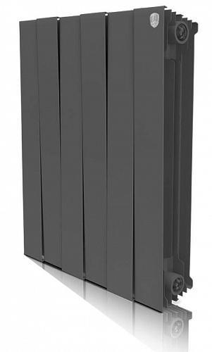 Радиатор биметаллический Royal Thermo PianoForte 500/100 6 секций чёрный Радиатор биметаллический Royal Thermo PianoForte 500/100 6 секций чёрный