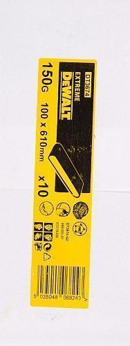 Шлифлента 100х610 k150 10 шт DeWalt DT3674 Шлифлента 100х610 k150 10 шт DeWalt DT3674
