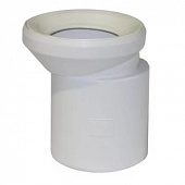Патрубок для унитаза эксцентриковый белый ф110/6 Sinikon TWC.M.150