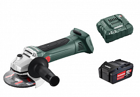 УШМ аккумуляторная Metabo 125мм W 18 LTX 125 1х4,0 Ач + ЗУ ASC55 T04155