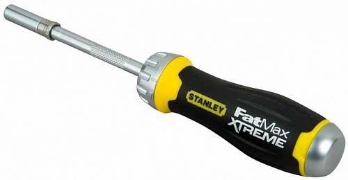 Нажмите что бы увеличить изображение Отвертка со сменными вставками FatMax Xtrem Multibit храповый механизм STANLEY 0-69-214 фото Отвертка со сменными вставками FatMax Xtrem Multibit храповый механизм STANLEY 0-69-214