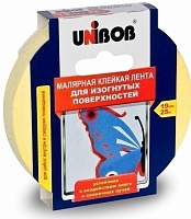 Лента малярная 19мм x 25м для изогнутой поверхности UNIBOB 51469