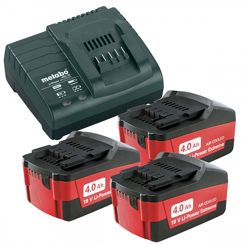 Аккумулятор Metabo 18 В Basic-Set 4.0 3x4,0Ah + ASC 30-36 685049000