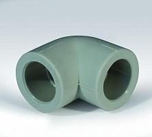 Уголок PPR ф 20 мм угол 90° (100/1000) серый Уголок PPR ф 20 мм угол 90° (100/1000) серый