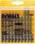 Набор пилок для лобзика 10 штук для металла DeWalt DT2292