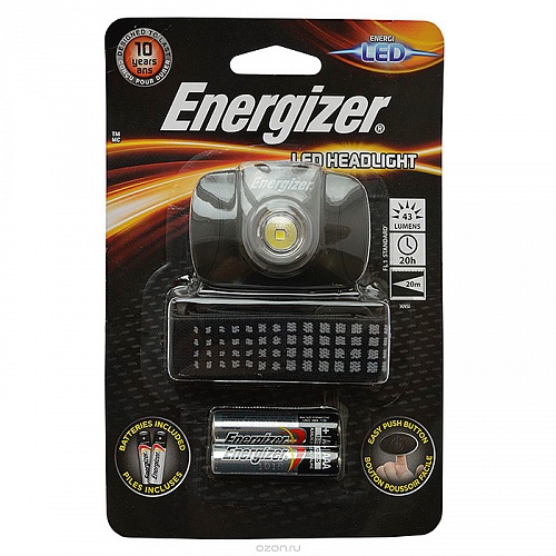 Фонарь Energizer ENR LED Headllight  2AAA, наголовный E300370900