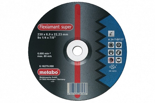 Круг отрезной по металлу 350 x 3,0 x 25,4 Flexiamant Super 1/10 Metabo 616339000 Круг отрезной по металлу 350 x 3,0 x 25,4 Flexiamant Super 1/10 Metabo 616339000