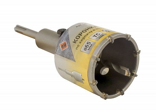 Коронка SDS + для кирпича в сборе 65x50 ТС Энкор 9472 Коронка SDS + для кирпича в сборе 65x50 ТС Энкор 9472