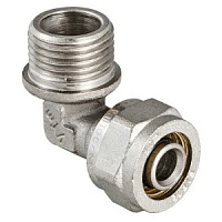 Уголок металлопластиковый 20х1/2" Valtec НР (10/100) VTm.353.N.002004