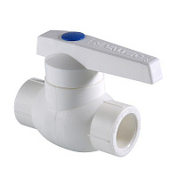 Кран шаровой PPR ф32 мм белый (5/50) Valtec VTp.743.0.032
