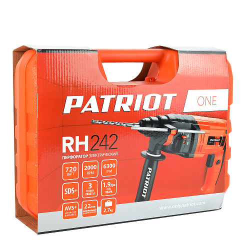 Перфоратор SDS+ PATRIOT RH 242 140301326