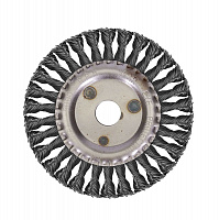 Щетка для УШМ VMX ф22,2/150мм дисковая сталь витая VM511730