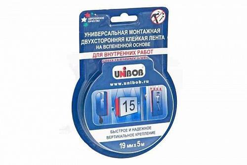 Лента вспененная 19мм x 5м для внутренних работ UNIBOB 47037 Лента вспененная 19мм x 5м для внутренних работ UNIBOB 47037