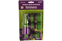 Набор для полива DON GAZON пистолет + фитинги 3/4" 249966