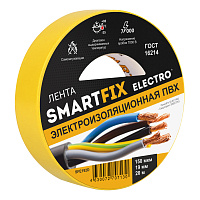 Изолента SmartFix 19мм*20м 150 мкм 7000В Жёлтая SFE192D 427926