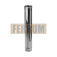 Труба-Дымоход (нержавеющая сталь 0,5 мм) Ferrum ф135 х1,0м