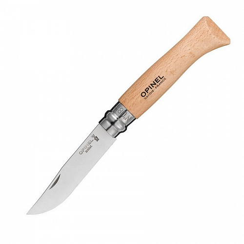 Нож Opinel №8 нержавеющая сталь бук (блистер) 000405