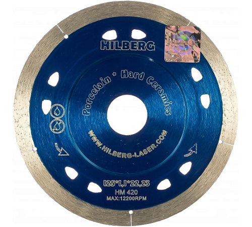 Круг алмазный Hilberg ф125х1,1х8х22,2 Extra Thin HM420 Круг алмазный Hilberg ф125х1,1х8х22,2 Extra Thin HM420