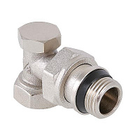 Клапан запорный угловой Valtec 1/2" с дополнительным уплотнением VT.019.NR.04