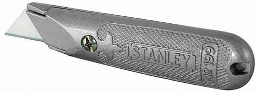 Нож со сменным лезвием трапеция металлический корпус STANLEY 2-10-199 Нож со сменным лезвием трапеция металлический корпус STANLEY 2-10-199