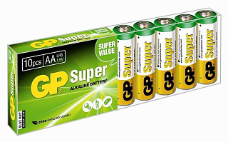 Батарейка GP АА Super Alkaline LR06 BP10 (10шт)