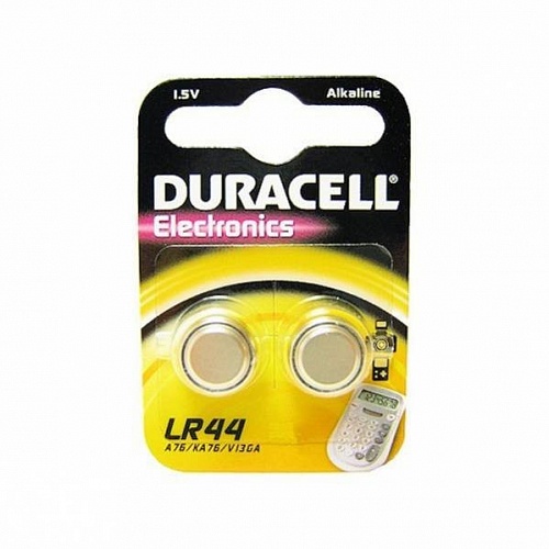 Батарейка 1,5 V LR44 B2 2шт Duracell 81395387