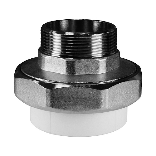 Муфта разъемная PP-R Valfex НР 32мм х  3/4" белая (15/60) 10156220