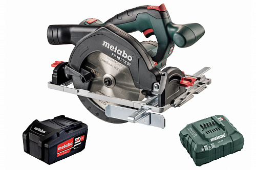 Пила дисковая аккумуляторная Metabo KS 18 LTX 57 1х4,0 Ач + ЗУ ASC55 T03480 Пила дисковая аккумуляторная Metabo KS 18 LTX 57 1х4,0 Ач + ЗУ ASC55 T03480