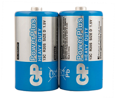 Батарейка GP D PowerPlus LR20 BP2 (2шт) термо