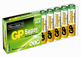 Батарейка GP ААА Super Alkaline LR03 BP10 (10шт)