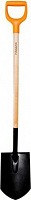 Лопата штыковая серия Fiskars "Дача" деревянная ручка 1060033