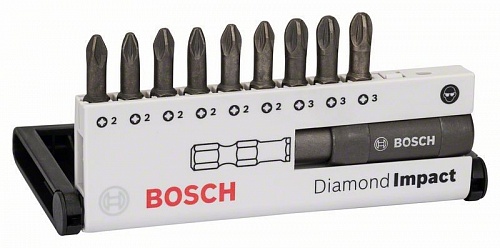 Набор вставок 10 шт Diamond + Control Anti shock BOSCH 2 608 522 065 Набор вставок 10 шт Diamond + Control Anti shock BOSCH 2 608 522 065