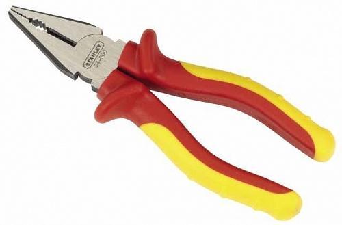 Плоскогубцы изолированные 200мм 1000в STANLEY 0-84-002 Плоскогубцы изолированные 200мм 1000в STANLEY 0-84-002