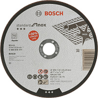 Круг отрезной Bosch ф180х1,6 д/мет Std for Inox 1 шт/25 2 608 619 771