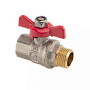 Кран шаровой MVI  3/4" FM с накидной гайкой бабочка ГОСТ(6/48) BV.920.05