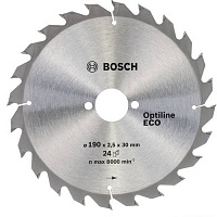 Диск пильный по дереву (230x30 z24) Optiline Wood Eco BOSCH 2.608.641.793