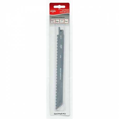 Пилка для ножовки для дерева Elitech (S1111) 2шт 1820.0871