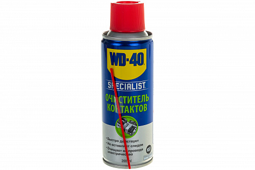 Очиститель контактов WD-40 SPECIALIST 200мл (1/12) Очиститель контактов WD-40 SPECIALIST 200мл (1/12)